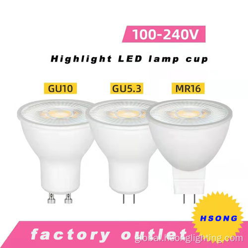 Indoor Downlights Gu10 Gu5.3/ Gu10/ MR16 Led Bulb spotlight Factory